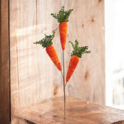 28" Carrot Spray - Artificial Easter Decoration for Spring, Vibrant Faux Carrot Bouquet, Perfect for Holiday Centerpieces & Home Decor