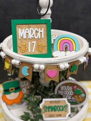 St. Patrick’s Day Tiered Tray