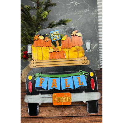 Fall Pumpkins Truck Interchangeable Add On with truck  