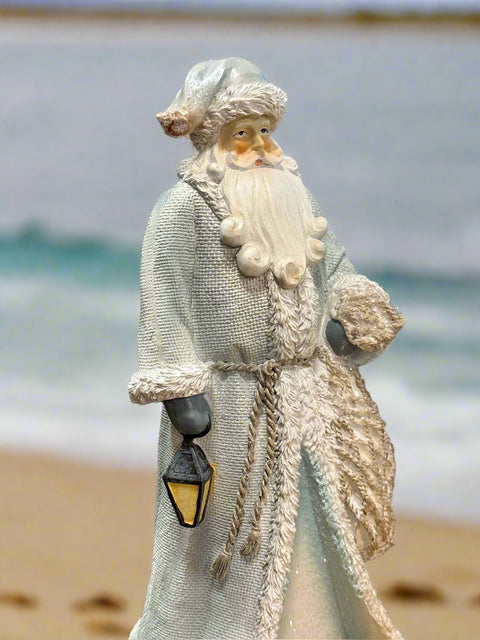 Coastal St. Nick Santa figurine