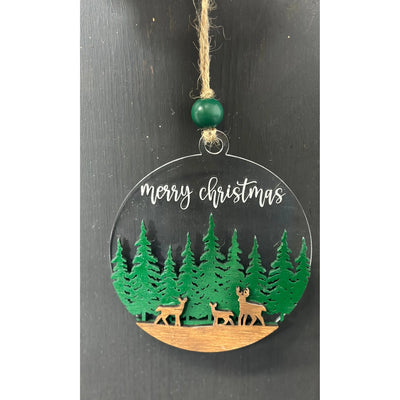 Acrylic Merry Christmas Ornament Christmas Ornament Merry Christmas  