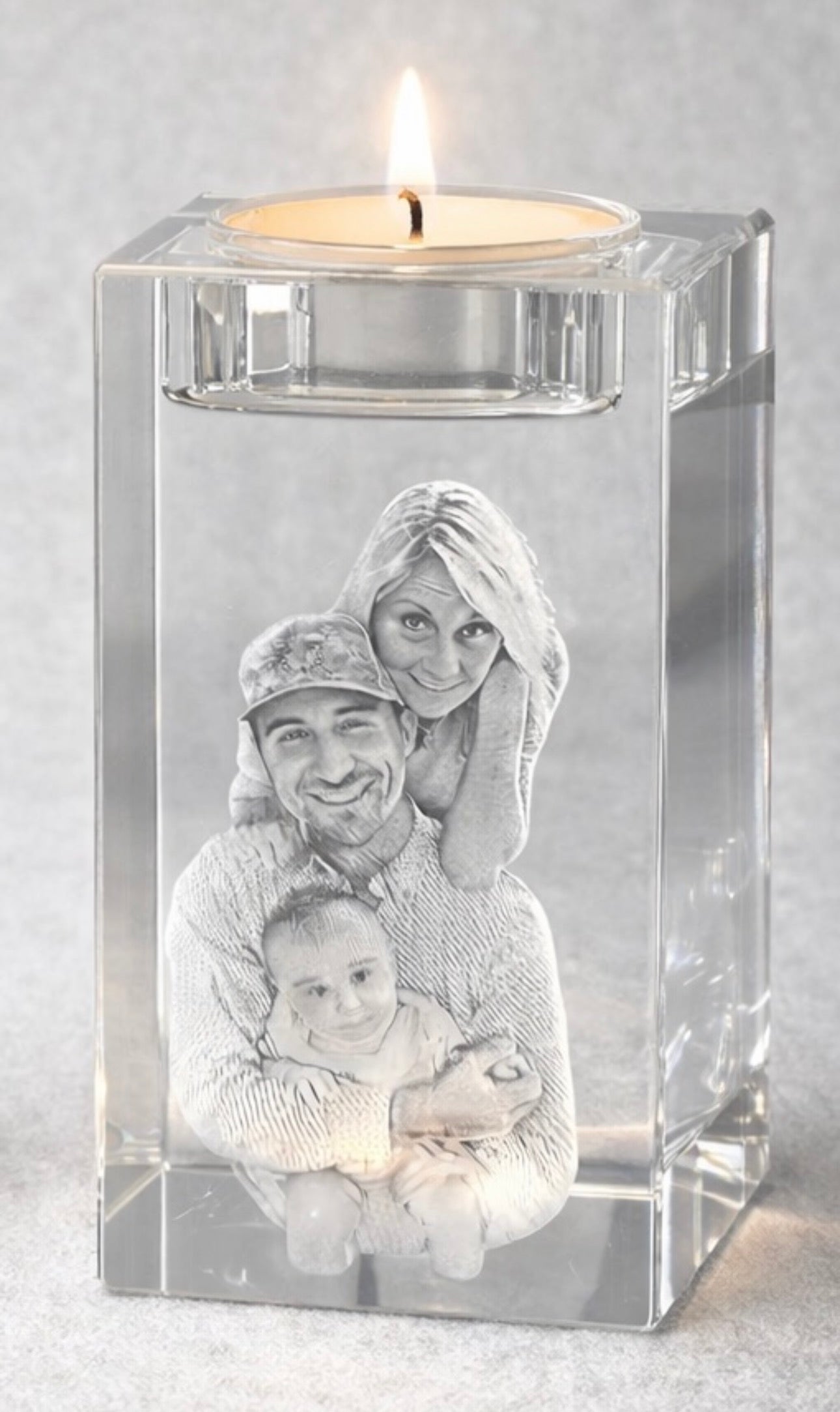 Custom Sublevel Crystal Keepsake | Engraved Inside the Crystal