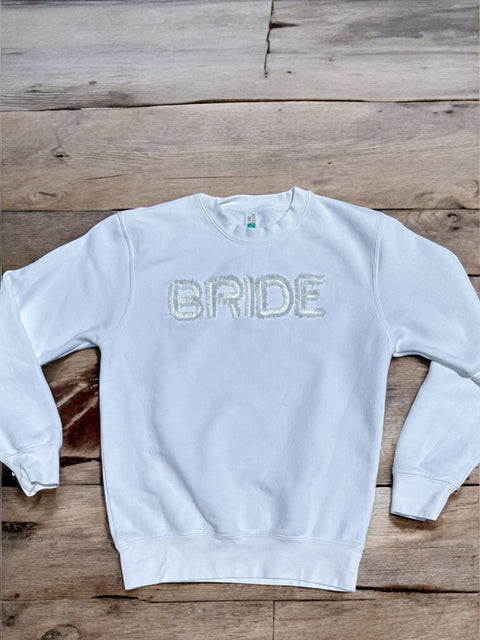 Embroidery Fringe -BRIDE-Premium Crewneck Sweatshirt