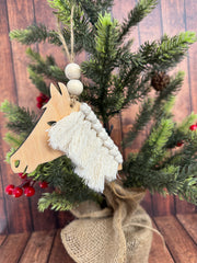 Horse Macrame Ornament  Horse 2  