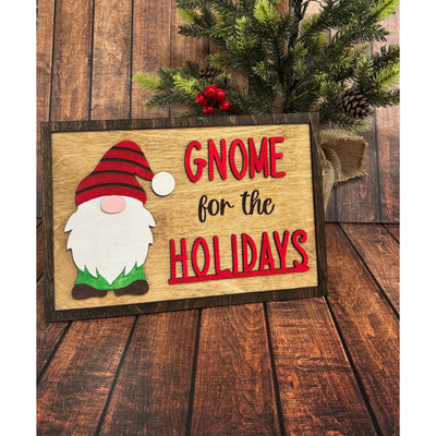 Gnome for the Holidays Christmas Wall Décor   