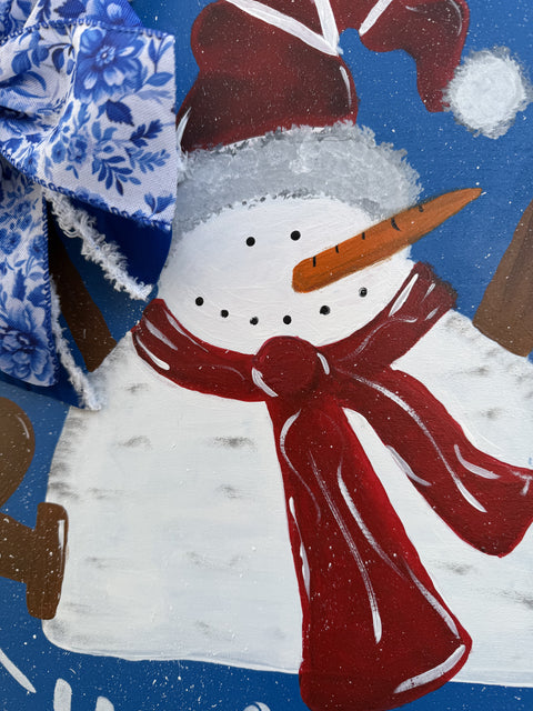 Snowman Welcome Hanger    