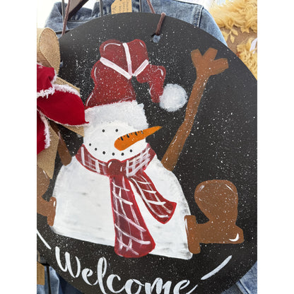 Snowman Welcome Hanger    