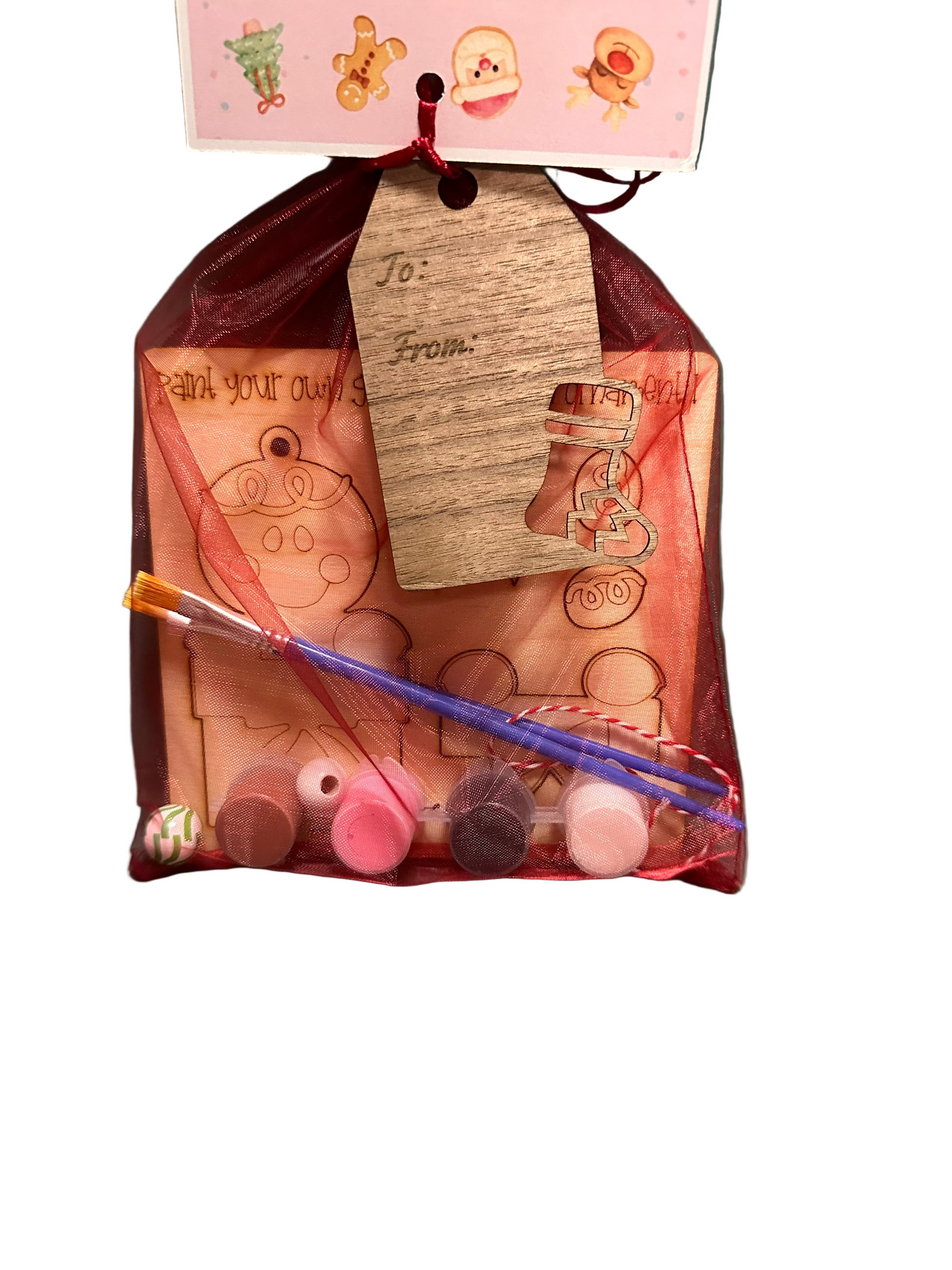 🎄 Holiday Paint Kit – DIY Christmas Ornament Craft for Kids & Adults