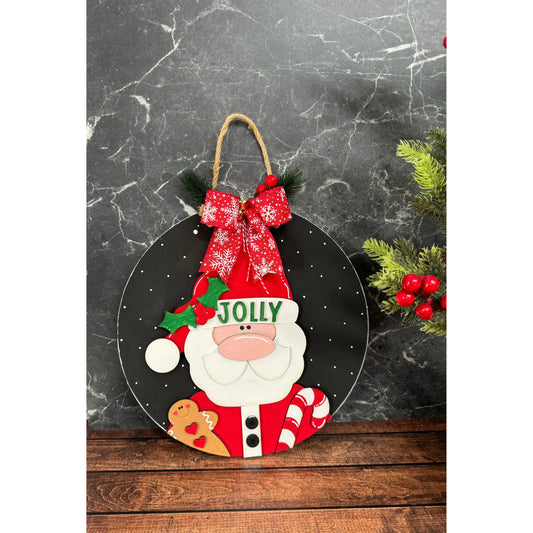 Jolly Santa Sign Christmas Wall Décor   