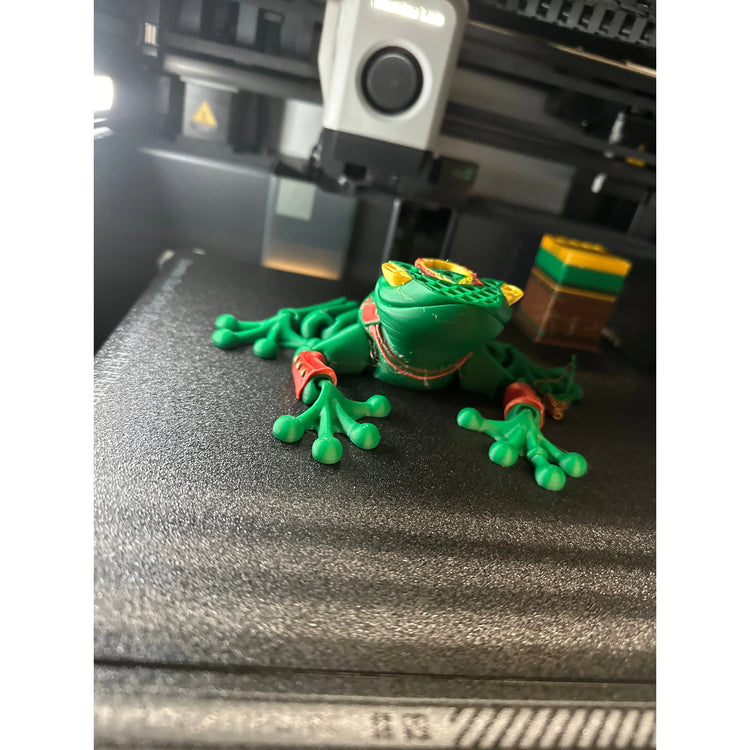 Kissable Frog Prince | Flexi 3d Printer | Party Accessories | Toy | Shelf Sitter    