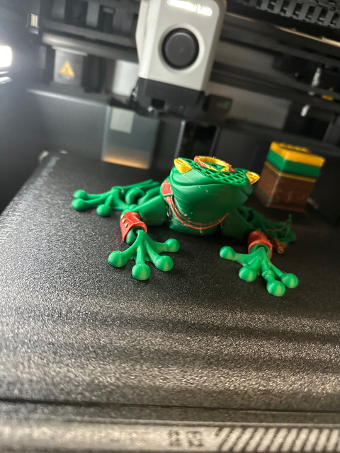 Kissable Frog Prince | Flexi 3d Printer | Party Accessories | Toy | Shelf Sitter    