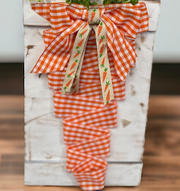 Ribbon Carrot Wall Decor Easter Wall Decor