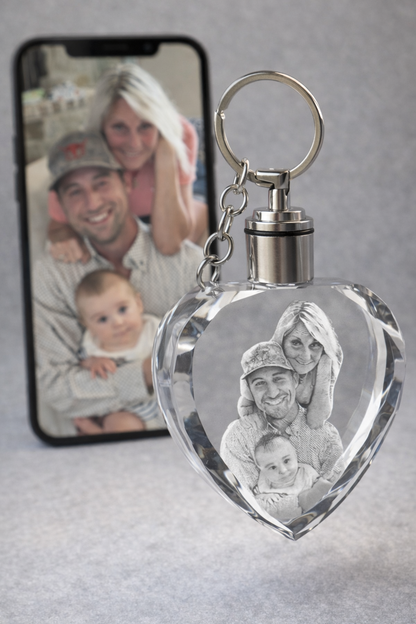 Custom Sublevel Crystal Keepsake | Engraved Inside the Crystal