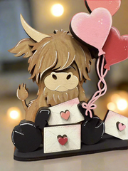 Highland Cow Love Letters Valentine