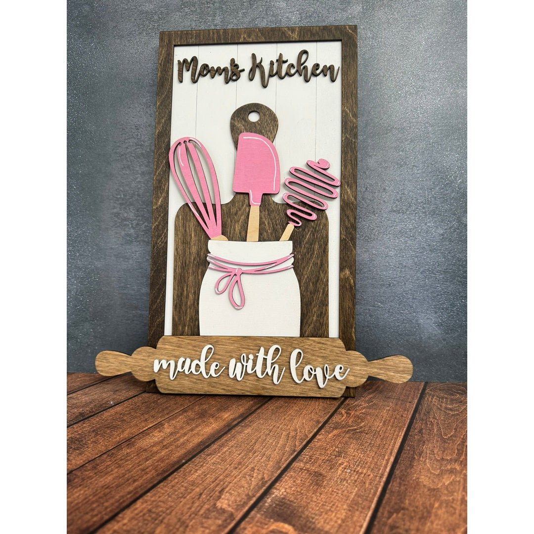 Kitchen Made with Love Kitchen Decor Pink - Mom  