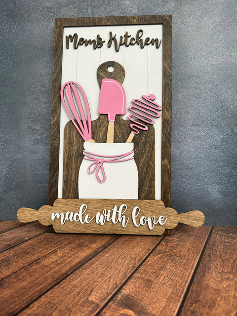 Kitchen Made with Love Kitchen Decor Pink - Mom  