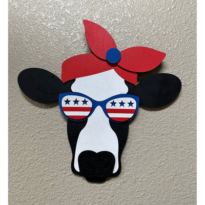 Patriotic Heifer Patriotic Wall Decor   