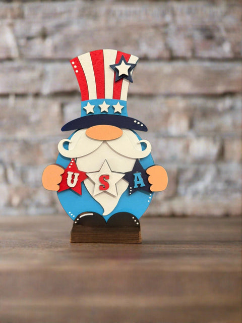 Uncle Sam Gnome Patriotic Gnome   
