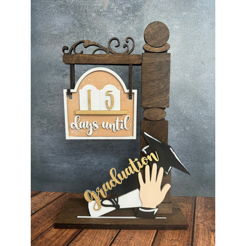 Graduation Countdown Mini Post Add On Interchangeable Add On   