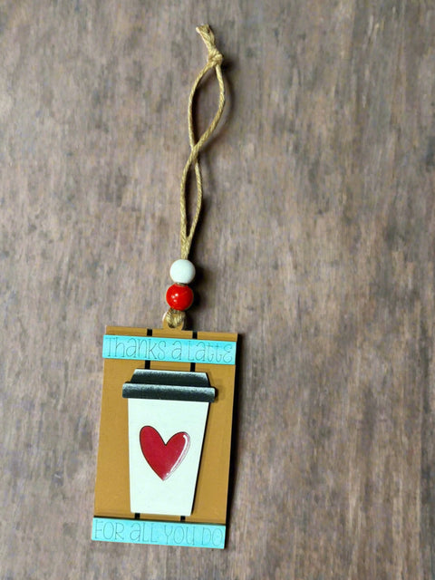 Coffee Pallet Gift Card Holder Latte