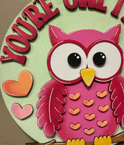 Owl Valentine Hanger