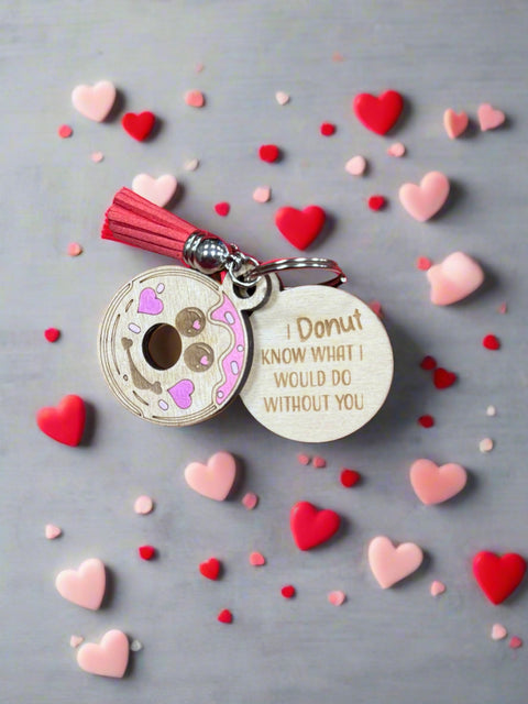 Valentine Key Chain Donut