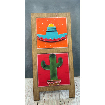 Cinco De Mayo Leaning Sandwich Board Tiles Interchangeable Leaning Sandwich Boards   