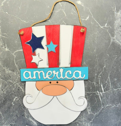 Uncle Sam Door Hanger Patriotic Door Hanger   