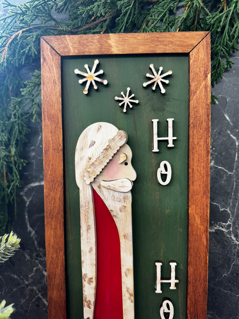 Farmhouse Skinny Santa Frame    