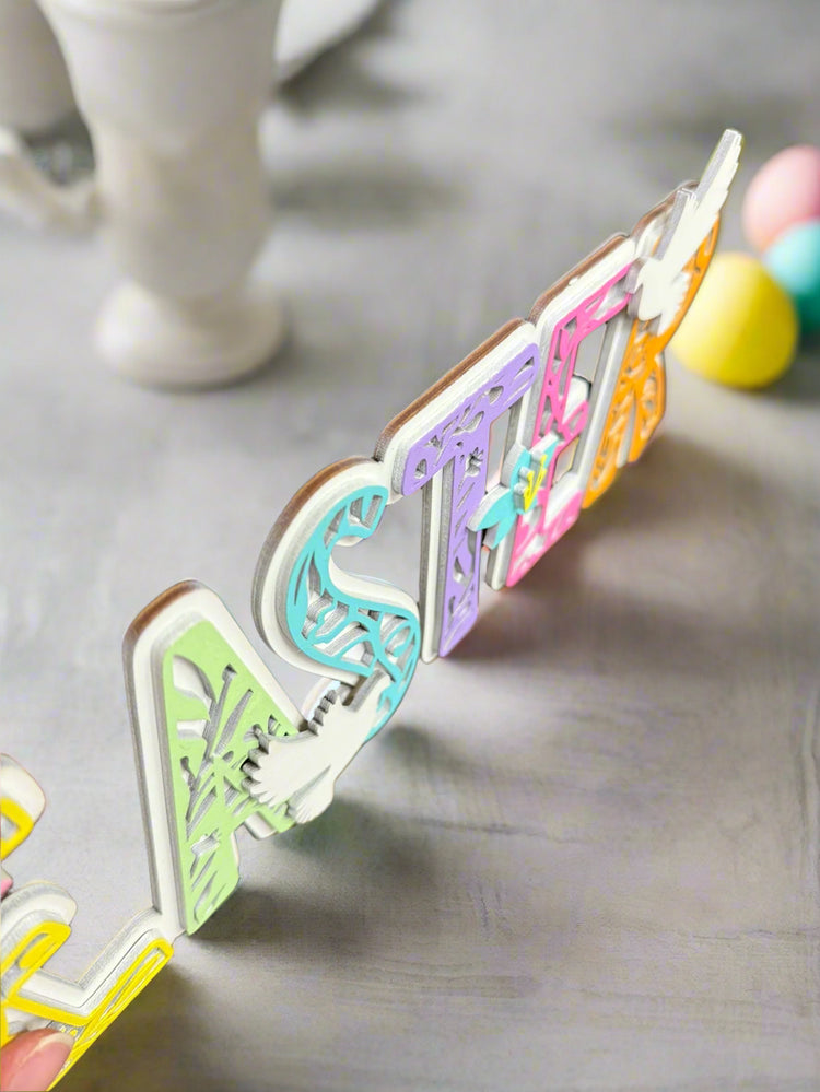 Easter Pastel Word Sign
