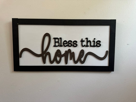 Farmhouse Collection Signs Farmhouse Hanger Bless This Home  