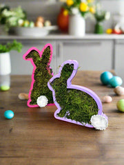 Pastel Moss Bunny Friends - Cute Spring Easter Decor for Home & Holiday Celebrations