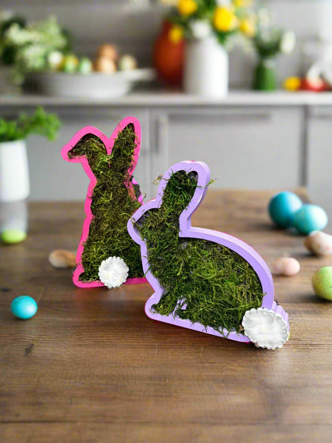 Pastel Moss Bunny Friends - Cute Spring Easter Decor for Home & Holiday Celebrations