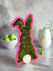 Pastel Moss Bunny Friends - Cute Spring Easter Decor for Home & Holiday Celebrations Pink