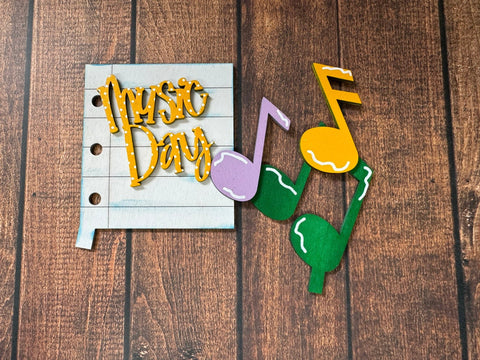 Welcome To Our Classroom Interchangeable Sign  Add-on only Music Day 