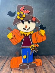 Chunky Pumpkin Scarecrow    