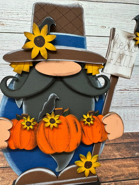 Fall Scarecrow Gnome    