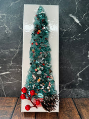 Candy Cane Christmas Tree Resin Frame Resin   