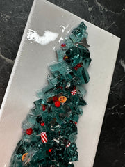 Candy Cane Christmas Tree Resin Frame Resin   