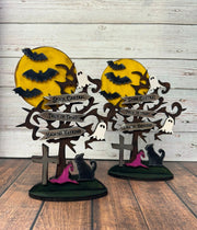 Spooky Halloween Tree Sign Halloween Decor   