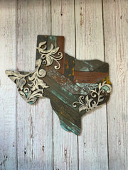 Rustic Farmhouse Texas Sign  Floarl  