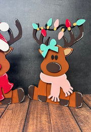 Jolly & Holly the Reindeers Christmas Shelf Sitter   