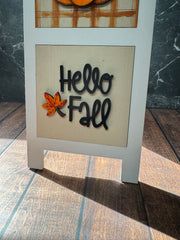 Fall Leaning Sandwich Board Tiles Interchangeable Leaning Sandwich Boards   