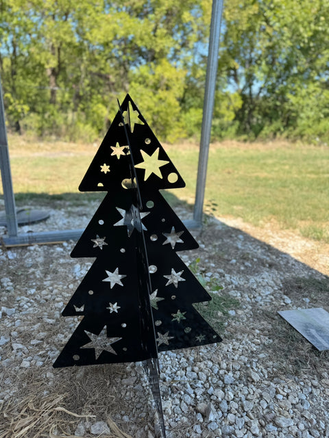 Metal Christmas Tree Outdoor Decor  Large  