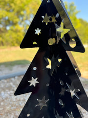 Metal Christmas Tree Outdoor Decor  Medium  