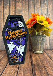 Happy Halloween Spooky Coffin    