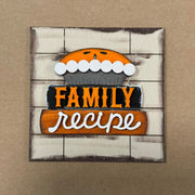 Fall Leaning Sandwich Board Tiles Interchangeable Leaning Sandwich Boards Family Recipe  