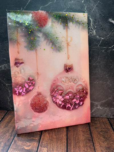 Pink Ornament Resin Frame Resin   