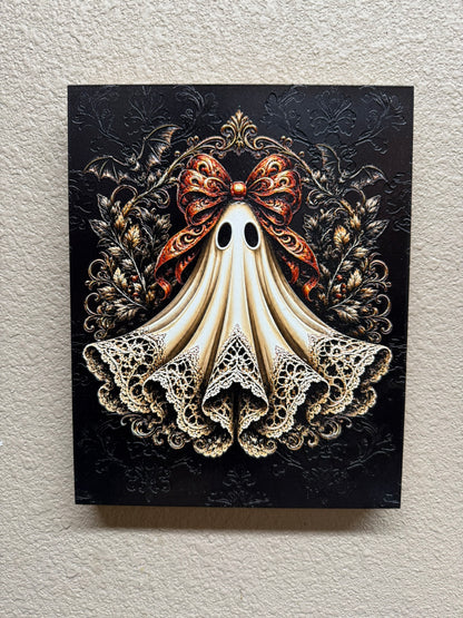Lace Ghost Wooden Frame Wall Art