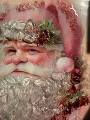 Pink Santa Resin Frame Resin   